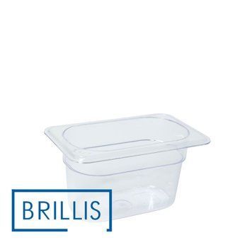 Гастроємність BRILLIS із полікарбонату GN 1/9-100 мм, прозора P819-4C фото