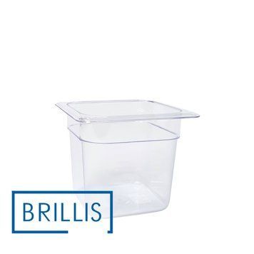 Гастроємність BRILLIS із полікарбонату GN 1/6-150 мм, прозора P816-6C фото