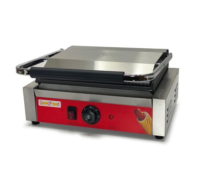 Гриль контактный GoodFood ECG11EA Panini RED 33231 фото