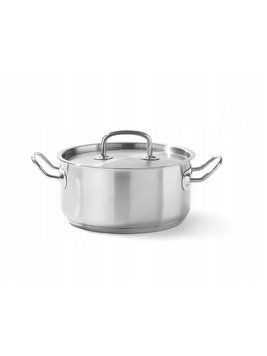 Кастрюля из нержавеющей стали низкая с крышкой Kitchen Line, 4.9 л, HENDI 836026 836026 фото