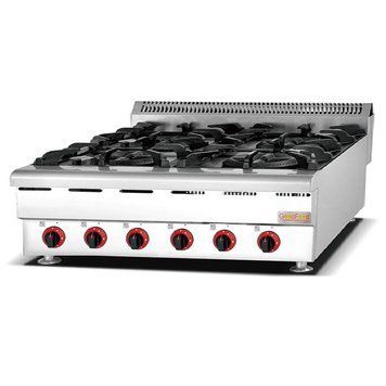 Плита газова промислова настільна GoodFood GP6ATTNG 33712 фото
