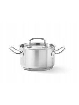 Каструля з нержавіючої сталі середня з кришкою Kitchen Line, 1.8 л, HENDI 836101 836101 фото