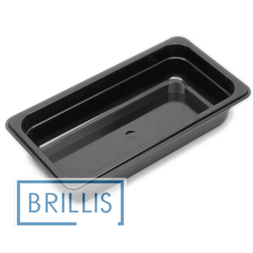 Гастроемкость из поликарбоната РС 1/3-65 мм Brillis, черная P813-2 фото
