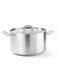Каструля з нержавіючої сталі середня з кришкою Kitchen Line, 9.5 л, HENDI 836408 836408 фото 1