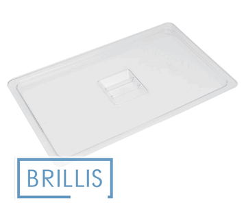Крышка гастроемкости BRILLIS из поликарбоната GN 1/1, прозрачная P811-L фото